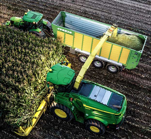Photo - Overhead - Field harvest operation.