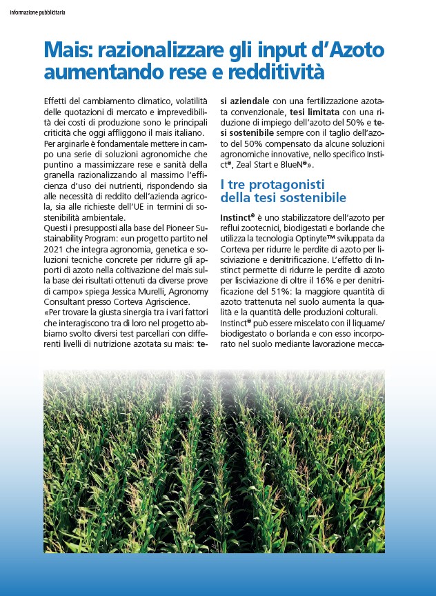 Anteprima dell'articolo sul Pioneer Sustainability Program
