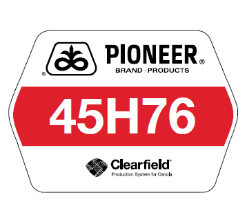 Pioneer variety 45H76 sign