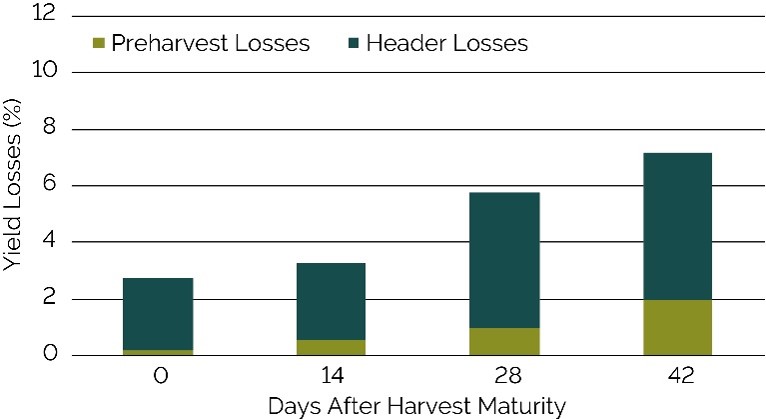Preharvest and header losses associated with delayed soybean harvest