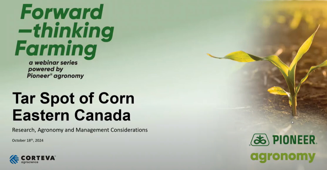 Pioneer Tar Spot Agronomic Update