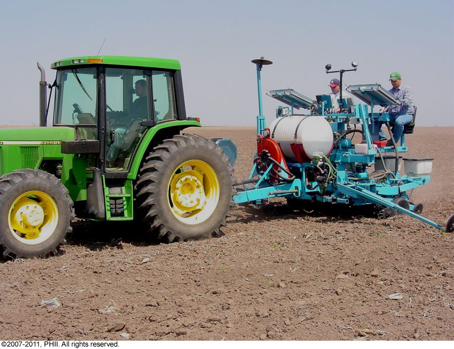 Fertilizing operation - preplant