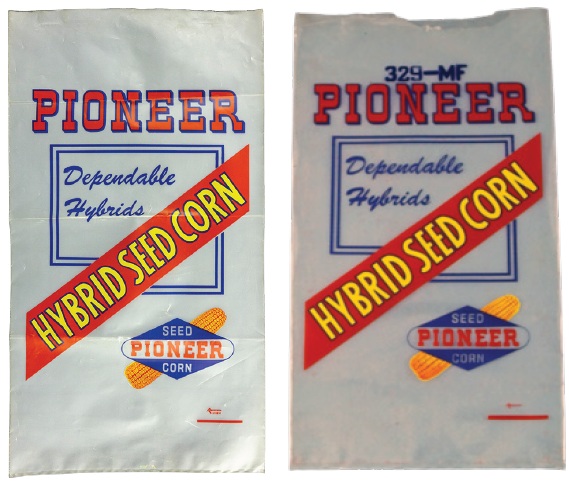 Pioneer plastic seedcorn bags - 1959-1960