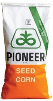 Pioneer seed corn bag - with closing gusset - design from 1965 to the present