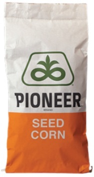 Pioneer seed corn bag - design from 1965 to the present