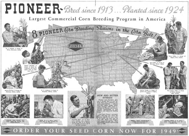 Pioneer advertisement from 1949.