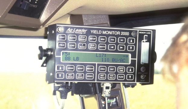 Yield monitors were introduced in the 1990s and became standard equipment in the 2000s
