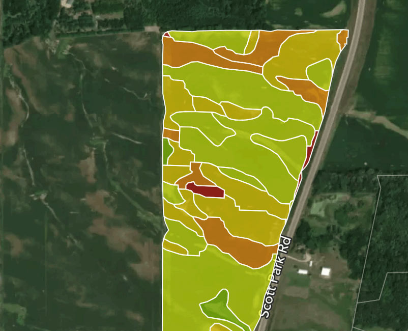 Map - Decision Zone field view.