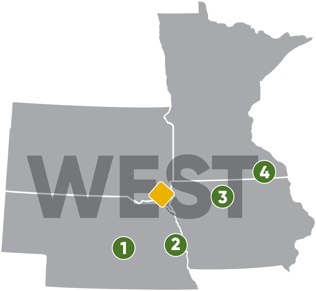 States that are part of the Western Route - Pro Farmer Crop Tour