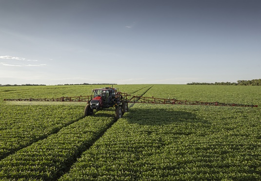 Patriot 50-series sprayer in field - distance shot