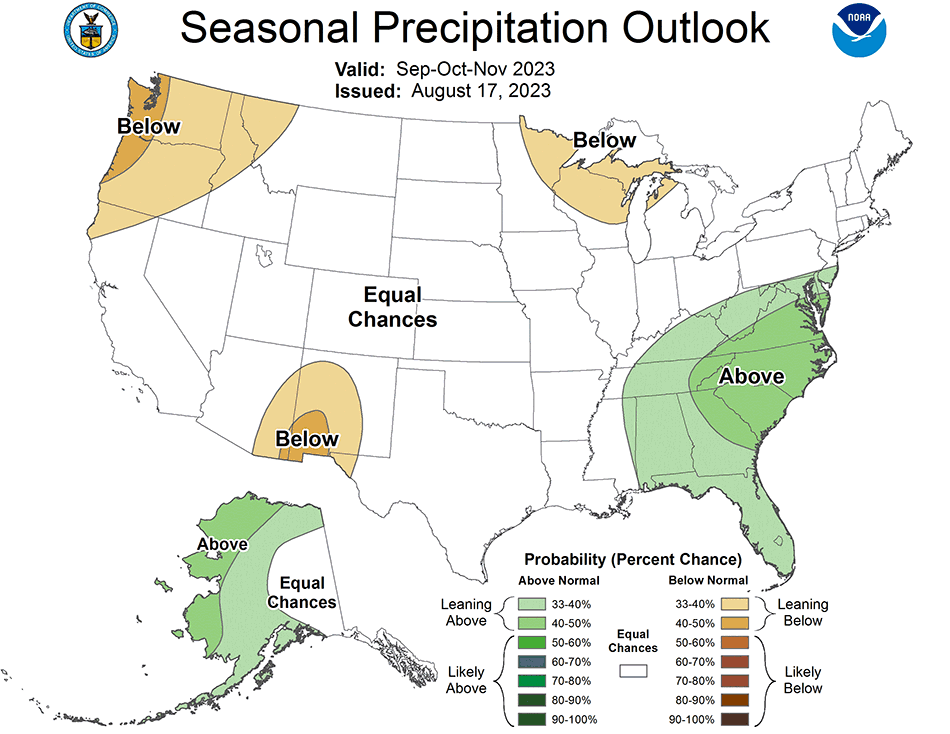 U.S. Seasonal precipitation outlook