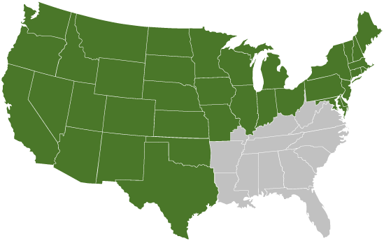 US Map - TruChoice regions